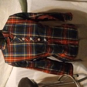 Plaid woven shirt